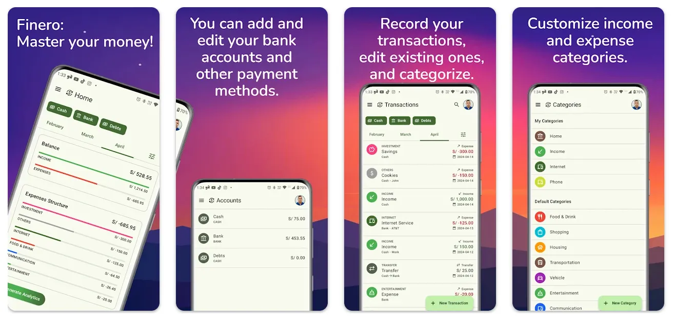 Finero: Track Your Money
